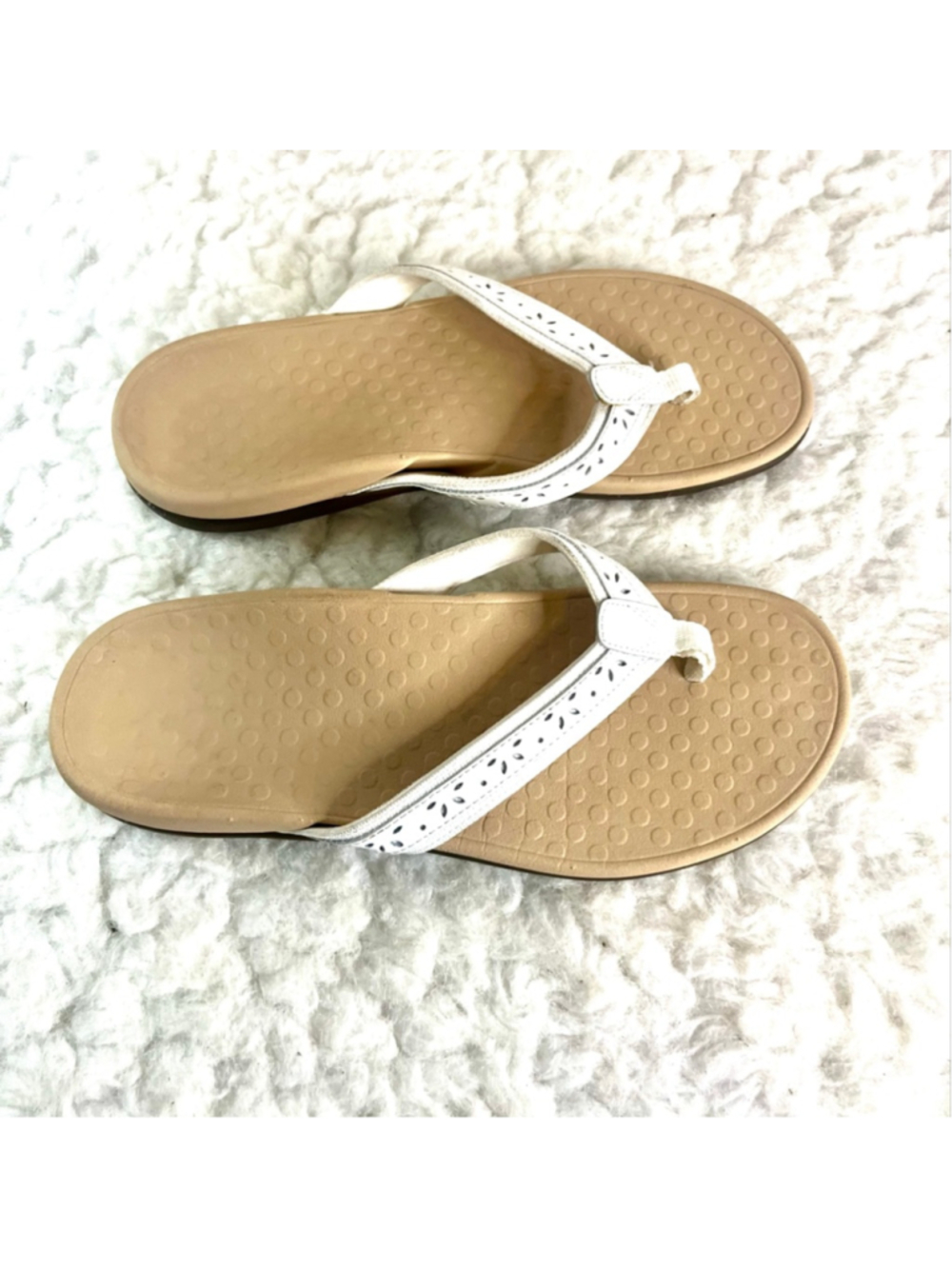 Vionic Casandra orthotic white leather sandals women size 10 - Picture 4 of 7